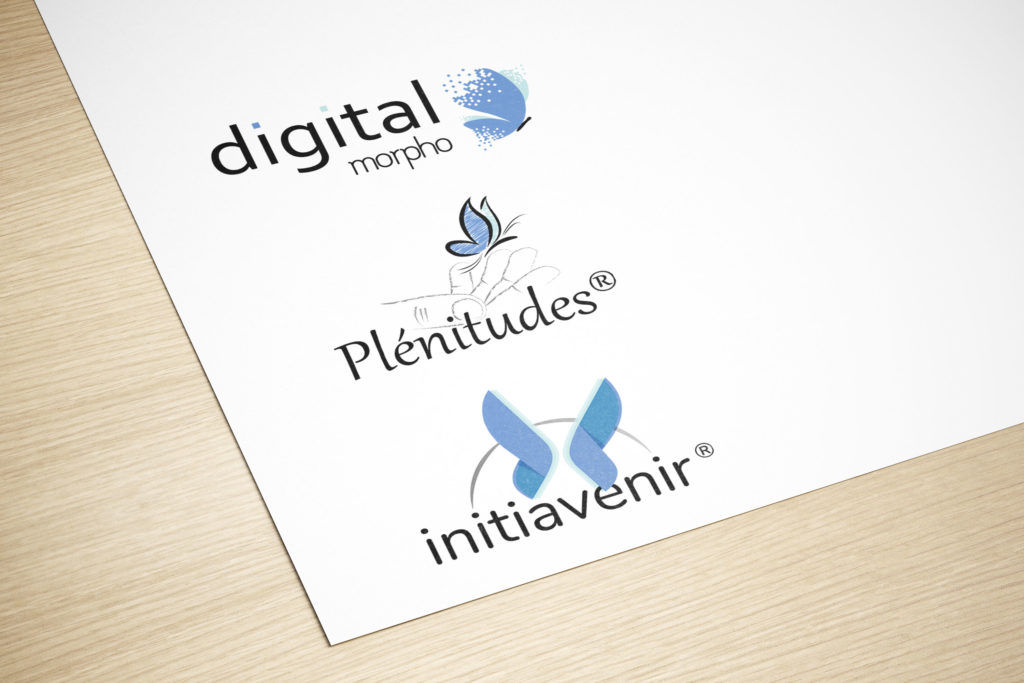 Give You Wings, Studio graphique | Réalisation des logos des marques Digital Morpho®, Plénitudes® et Initiavenir®